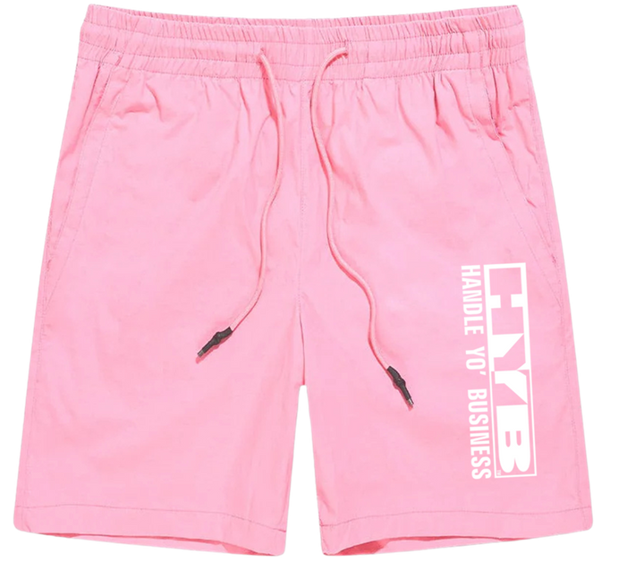 HYB KNEE LENGTH SWEATPANTS SHORTS - PINK