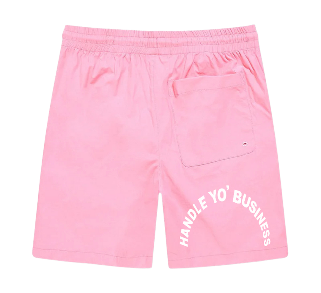 HYB KNEE LENGTH SWEATPANTS SHORTS - PINK