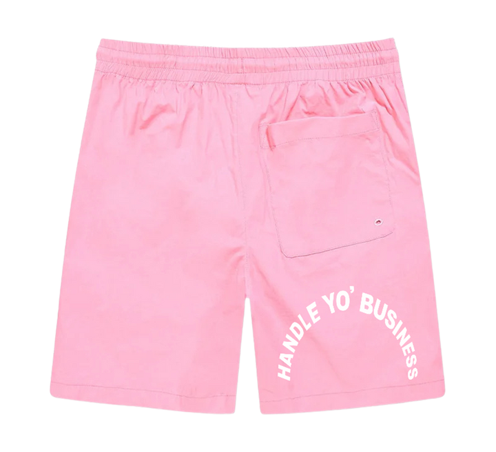 HYB KNEE LENGTH SWEATPANTS SHORTS - PINK