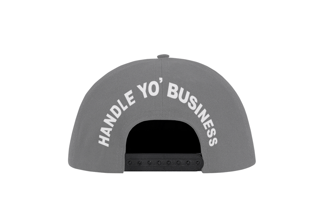 HYB Flatbill Snapback Hat – Bold Hustle Lifestyle - Grey