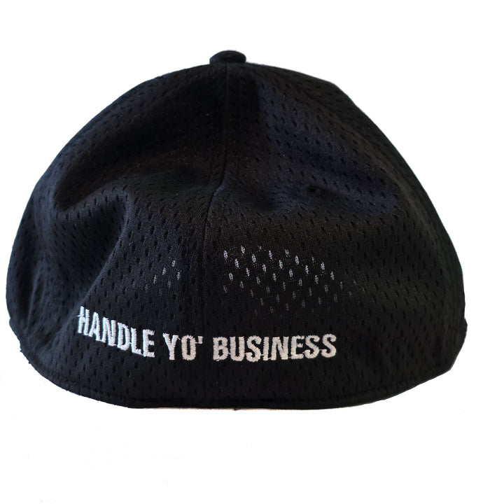 HYB Fitted Mesh Curved Cap – Handle Yo’ Business Embroidered Hat