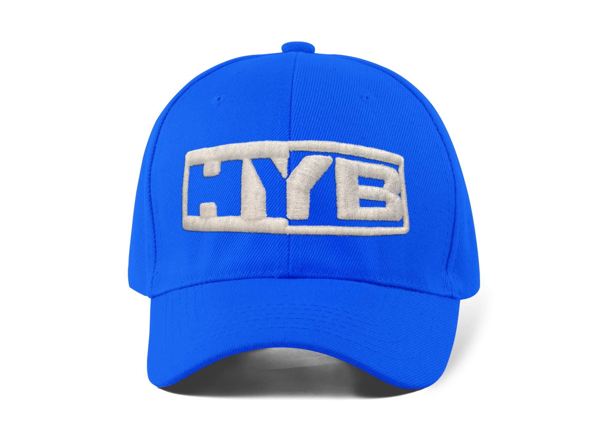 HYB Fitted Mesh Curved Cap Embroidered - Blue – HANDLE YO' BUSINESS
