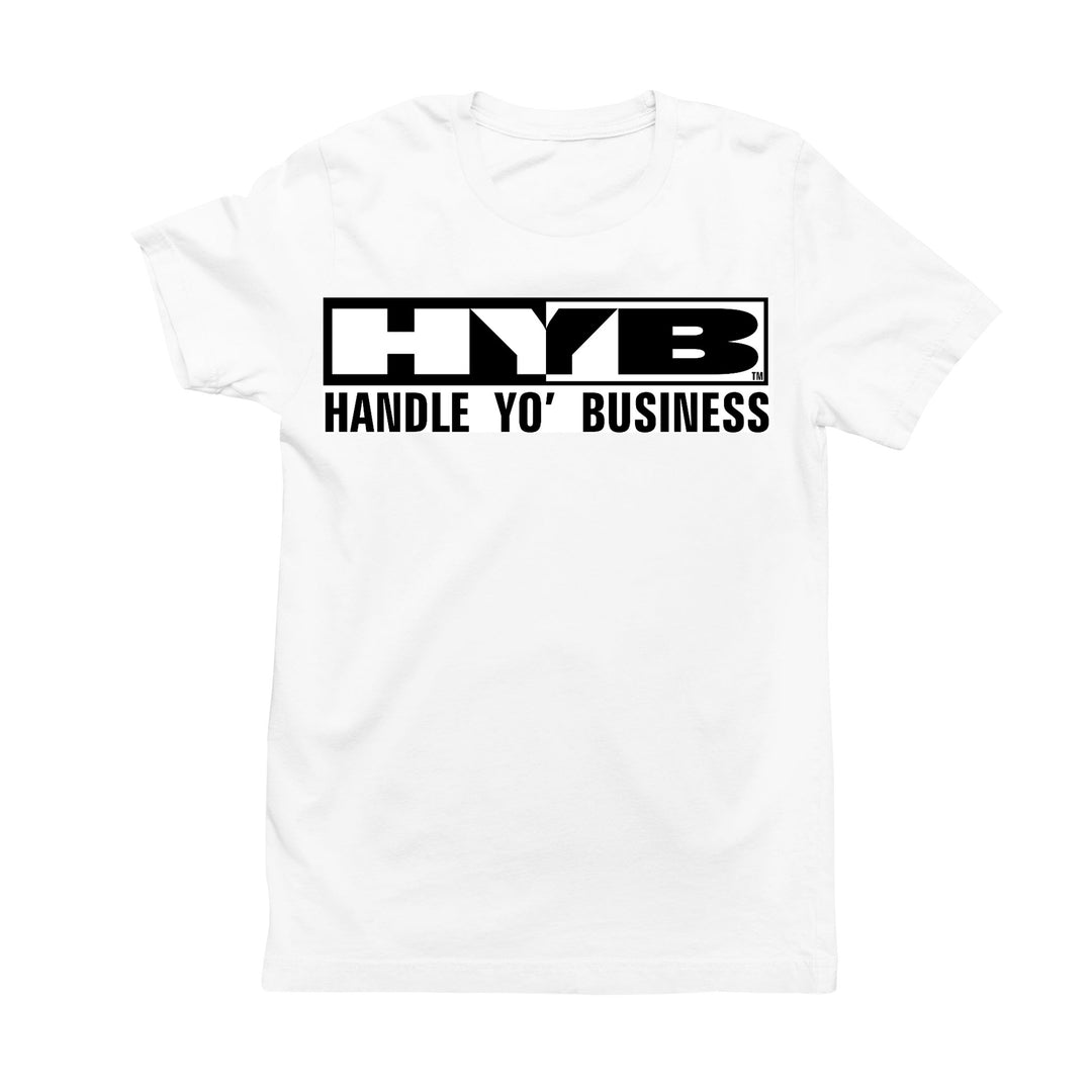 T-Shirt with “HYB” block acronym